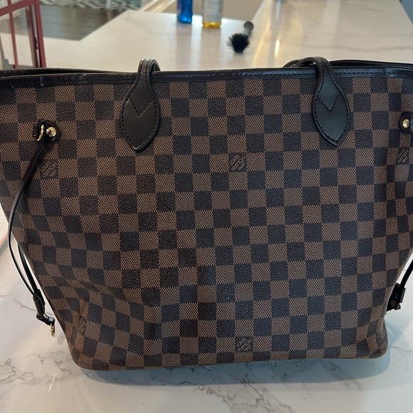 Authentic Louis Vuitton Neverfull MM Damien Ebene with Rose Ballerine interior - Picture 4 of 10